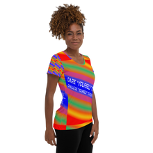 Dare Yourself To Be Nu... Pride Challenge Yourself To Re-envision You All-Over Print Women's Athletic T-shirt