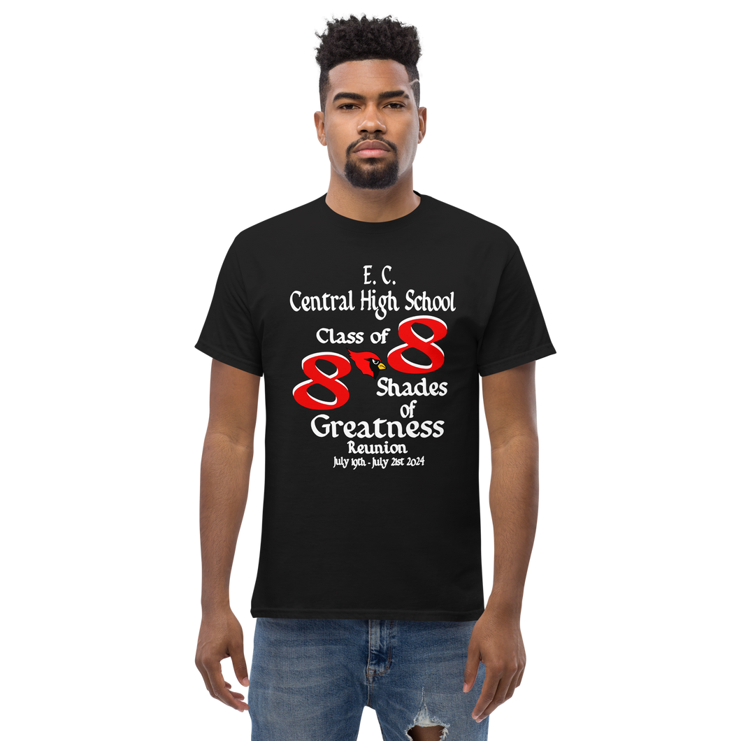 E. C. Central Class of 88 Shades of Greatness Classic T-Shirt  (Cardinal) R88