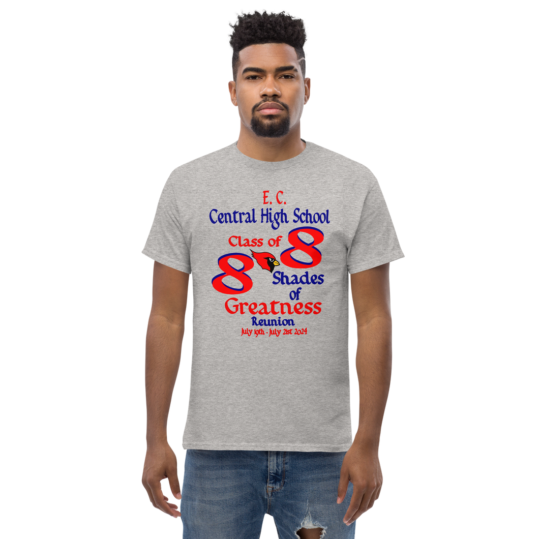 E. C. Central Class of 88 Shades of Greatness (Cardinal) Classic T-Shirt  R88/Mixed