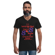 E. C. Central Class of 88 Shades of Greatness ( Cardinal) B88/RL Unisex Short Sleeve V-Neck T-Shirt