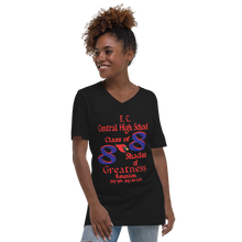 E. C. Central Class of 88 Shades of Greatness ( Cardinal) B88/RL Unisex Short Sleeve V-Neck T-Shirt
