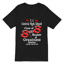 E. C. Central Class of 88 Shades of Greatness (Mask) R88/WL Unisex Short Sleeve V-Neck T-Shirt