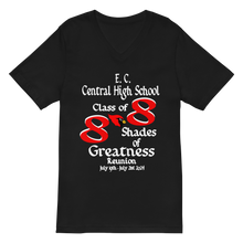 E. C. Central Class of 88 Shades of Greatness (Cardinal) R88/WL Unisex Short Sleeve V-Neck T-Shirt