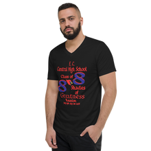 E. C. Central Class of 88 Shades of Greatness ( Cardinal) B88/RL Unisex Short Sleeve V-Neck T-Shirt
