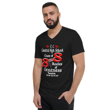 E. C. Central Class of 88 Shades of Greatness (Mask) R88/WL Unisex Short Sleeve V-Neck T-Shirt