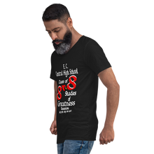 E. C. Central Class of 88 Shades of Greatness (Cardinal) R88/WL Unisex Short Sleeve V-Neck T-Shirt