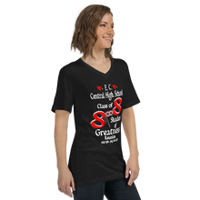 E. C. Central Class of 88 Shades of Greatness (Mask) R88/WL Unisex Short Sleeve V-Neck T-Shirt