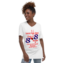 E. C. Central Class of 88 Shades of Greatness ( Cardinal) B88/RL Unisex Short Sleeve V-Neck T-Shirt