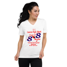 E. C. Central Class of 88 Shades of Greatness ( Cardinal) B88/RL Unisex Short Sleeve V-Neck T-Shirt
