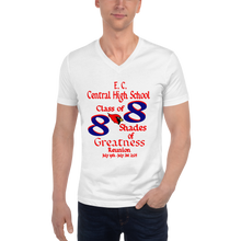E. C. Central Class of 88 Shades of Greatness ( Cardinal) B88/RL Unisex Short Sleeve V-Neck T-Shirt