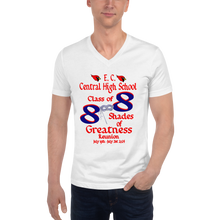 E. C. Central Class of 88 Shades of Greatness (Mask) B88/RL Unisex Short Sleeve V-Neck T-Shirt
