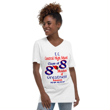 E. C. Central Class of 88 Shades of Greatness (Cardinal) B88/Mixed Lt. Unisex Short Sleeve V-Neck T-Shirt