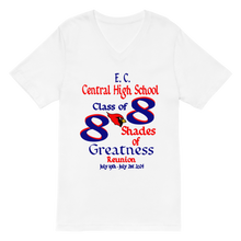 E. C. Central Class of 88 Shades of Greatness (Cardinal) B88/Mixed Lt. Unisex Short Sleeve V-Neck T-Shirt
