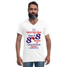 E. C. Central Class of 88 Shades of Greatness (Cardinal) B88/Mixed Lt. Unisex Short Sleeve V-Neck T-Shirt