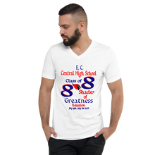 E. C. Central Class of 88 Shades of Greatness (Cardinal) B88/Mixed Lt. Unisex Short Sleeve V-Neck T-Shirt