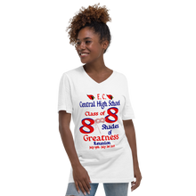 E. C. Central Class of 88 Shades of Greatness (Mask) R88/Mixed Lt. Unisex Short Sleeve V-Neck T-Shirt