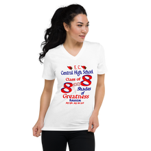 E. C. Central Class of 88 Shades of Greatness (Mask) R88/Mixed Lt. Unisex Short Sleeve V-Neck T-Shirt