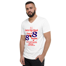 E. C. Central Class of 88 Shades of Greatness ( Cardinal) B88/RL Unisex Short Sleeve V-Neck T-Shirt