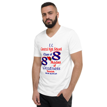 E. C. Central Class of 88 Shades of Greatness (Cardinal) B88/Mixed Lt. Unisex Short Sleeve V-Neck T-Shirt