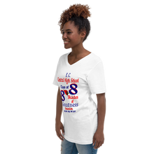 E. C. Central Class of 88 Shades of Greatness (Cardinal) B88/Mixed Lt. Unisex Short Sleeve V-Neck T-Shirt
