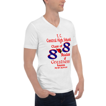 E. C. Central Class of 88 Shades of Greatness ( Cardinal) B88/RL Unisex Short Sleeve V-Neck T-Shirt