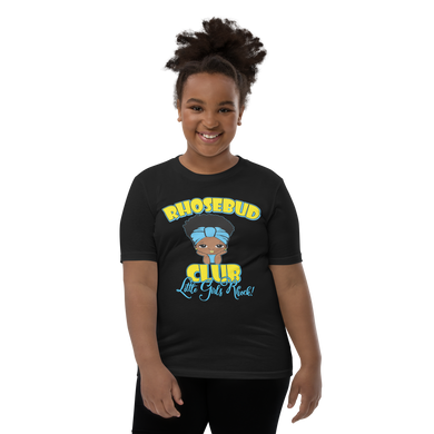 Rhosebud Club Little Girls Rock! Afro Youth Short Sleeve T-Shirt