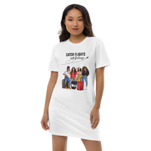 Catching Flights Not Feelings Organic cotton t-shirt dress