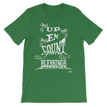 Blessings Count Em Up Unisex White Letters Short Sleeve T-shirt