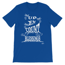 Blessings Count Em Up Unisex White Letters Short Sleeve T-shirt
