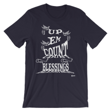 Blessings Count Em Up Unisex White Letters Short Sleeve T-shirt