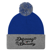 Defining Beauty (Eye) Pom Pom Knit Cap