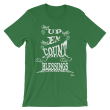 Blessings Count Em Up Unisex White Letters Short Sleeve T-shirt