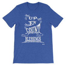Blessings Count Em Up Unisex White Letters Short Sleeve T-shirt