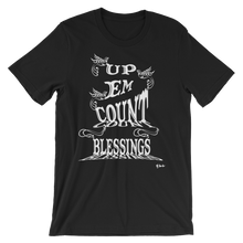 Blessings Count Em Up Unisex White Letters Short Sleeve T-shirt