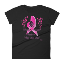 Eye Am A Survivor - Hearts (Breast Cancer)  Women's short sleeve t-shirt