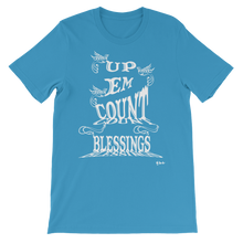 Blessings Count Em Up Unisex White Letters Short Sleeve T-shirt