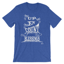 Blessings Count Em Up Unisex White Letters Short Sleeve T-shirt