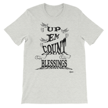 Blessings Count Em Up Black Letters Unisex Short Sleeve T-shirt