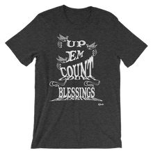Blessings Count Em Up Unisex White Letters Short Sleeve T-shirt