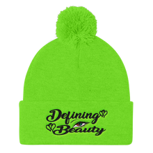 Defining Beauty (Eye) Pom Pom Knit Cap