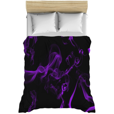 Smokey Purple & Black Duvet Cover