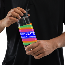 Dare Yourself To Be Nu... Pride  Challenge Yourself To Re-envision You Sports water bottle