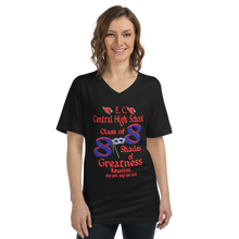 E. C. Central Class of 88 Shades of Greatness (Mask) R Unisex Short Sleeve V-Neck T-Shirt
