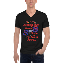 E. C. Central Class of 88 Shades of Greatness (Mask) R Unisex Short Sleeve V-Neck T-Shirt