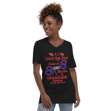 E. C. Central Class of 88 Shades of Greatness (Mask) R Unisex Short Sleeve V-Neck T-Shirt