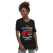 E. C. Central Class of 88 Shades of Greatness (Cardinal) R88/WL Unisex Short Sleeve V-Neck T-Shirt