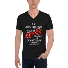 E. C. Central Class of 88 Shades of Greatness (Cardinal) Unisex Short Sleeve V-Neck T-Shirt WL/R88