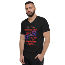 E. C. Central Class of 88 Shades of Greatness (Mask) R Unisex Short Sleeve V-Neck T-Shirt