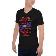 E. C. Central Class of 88 Shades of Greatness (Mask) B88/RL Unisex Short Sleeve V-Neck T-Shirt