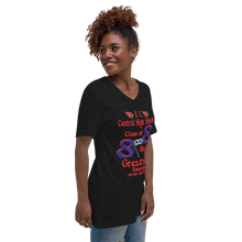 E. C. Central Class of 88 Shades of Greatness (Mask) B88/RL Unisex Short Sleeve V-Neck T-Shirt